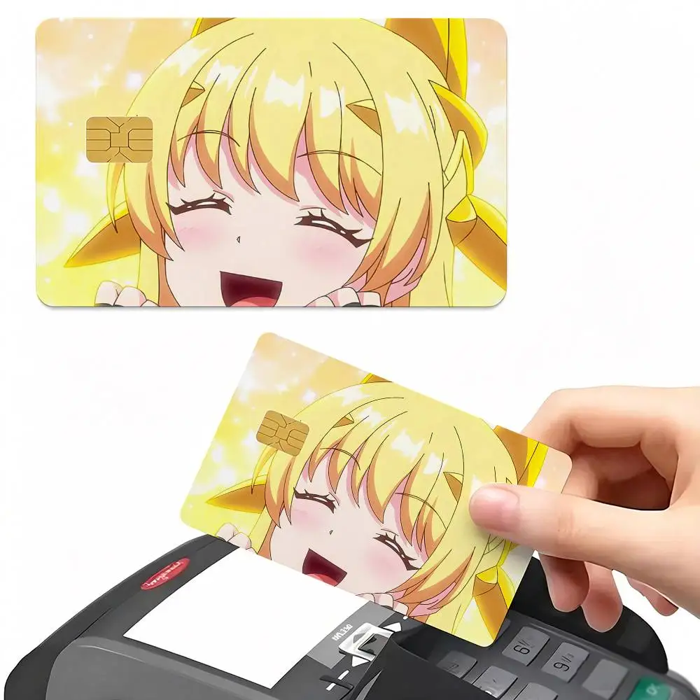 Hinata Tachibana Anime Characters Card Sticker Cartoon Art Credit Card Skin Anti Scratch Bank Debit Card Decal