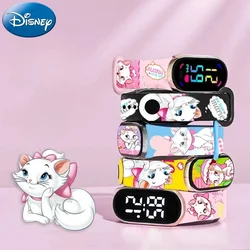 Disney Marie Cat Kids Watches The Aristocats Anime Figures Marie Cat LED Luminous Watch Touch Waterproof Electronic Sports Watch