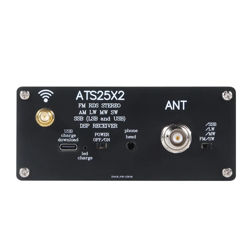 ATS-25X2 Fermium RDS APP háló WIFI Hiánytalan Abroncs Átvilágítás vel Spektrum Letapogatás DSP Csődtömeggondnok professzionális si4732+esp32+wifi+2.4-inch