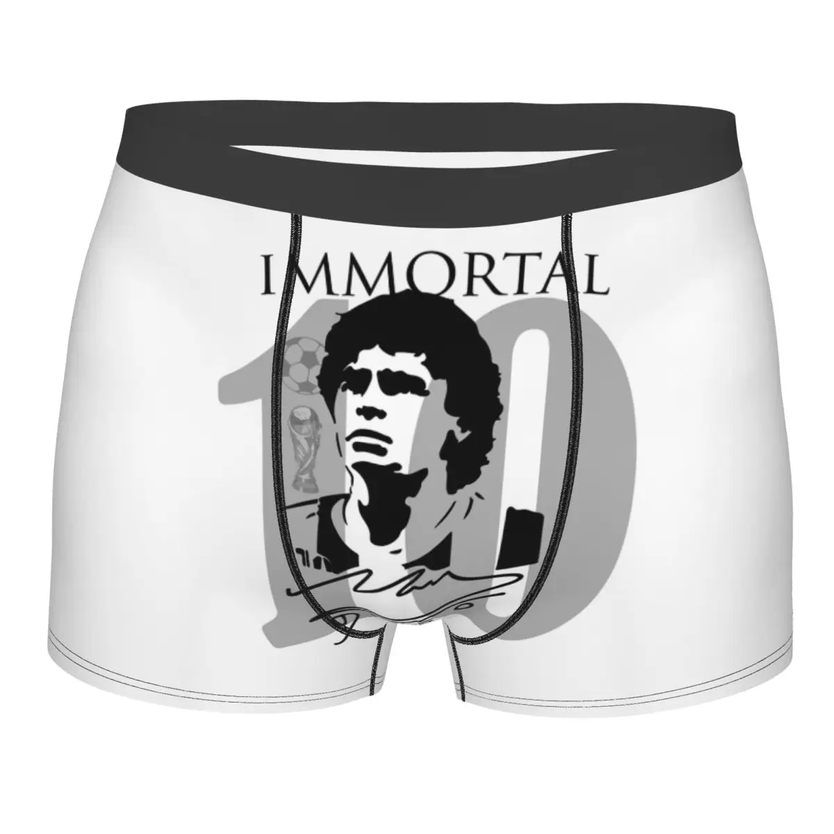 Custom Argentina Soccer Legend Soccer D10s Diego Maradonas Boxers Shorts Men Briefs Underwear Funny Underpants