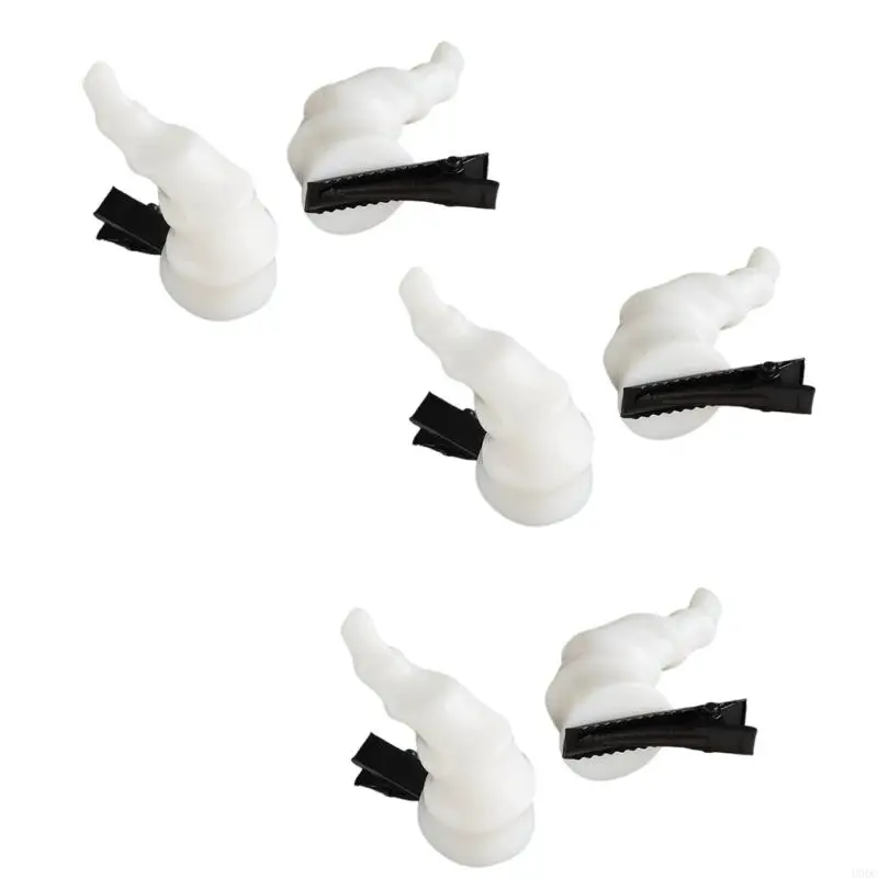 3 pares espirais chifre grampo cabelo para fantasia anime e presilhas fortes da para festas máscaras e reuniões