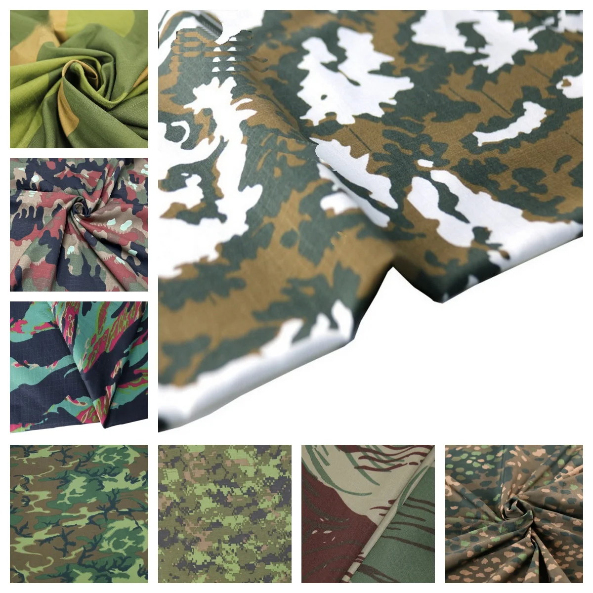 

Нейлоновая хлопковая немецкая камуфляжная ткань времен Второй мировой войны DOT44, картофель Мишель MARPAT, водные растения, канадская польская камуфляжная ткань Ripstop