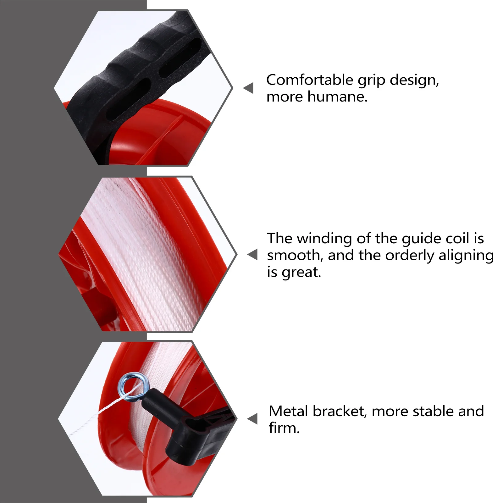 

2Pcs Durable ABS Kite Line Hand Wheel Outdoor Winder Reel 150m Line Comfortable Grip Suitable for Adults and Kids