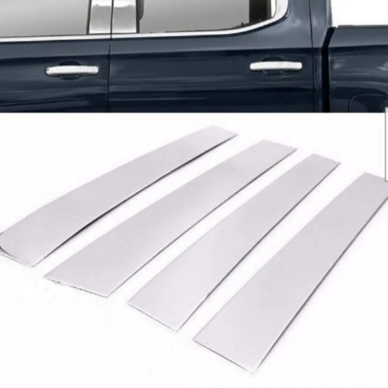 

Chrome Plated Car Window Pillar Posts Door Trims Cover Stickers Fit For Dodge Ram 1500 2500 3500 4500 5500 2009-2018