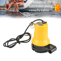 DC 12V/24V Electric Pump 4500L/H 5m Water Circulation Submersible Pump Irrigation Fountain Marine Bilge Pump Submersible Boat