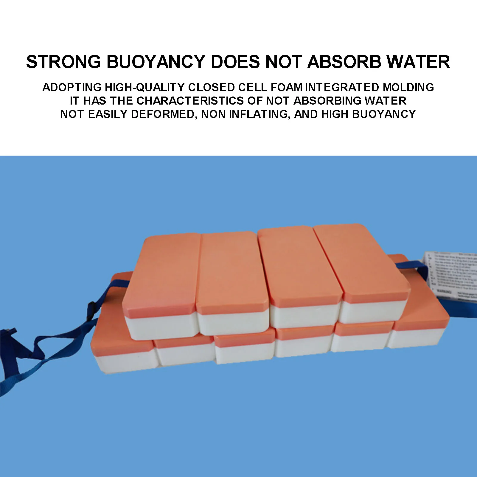 إكسسوارات السباحة الآمنة، حزام عائم من مادة EVA، مريح وخفيف الوزن، عوامة خلفية، هدايا صيفية مثالية للفتيات والفتيان