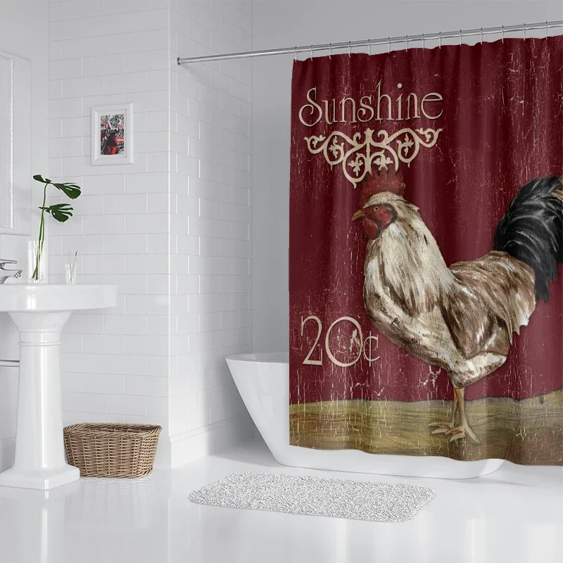 House hold waterproof fabric household shower curtain accessories shower curtain240 * 200 home Animal retro style shower curtain