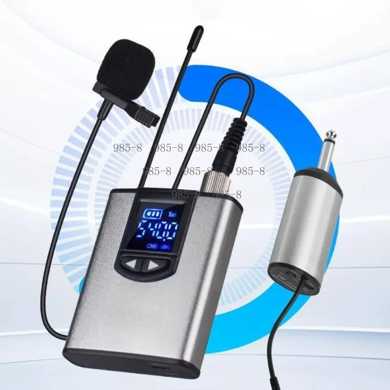 Professional On-site Wireless Microphone Set, Metal Heart Pickup Wireless Collar Microphone
