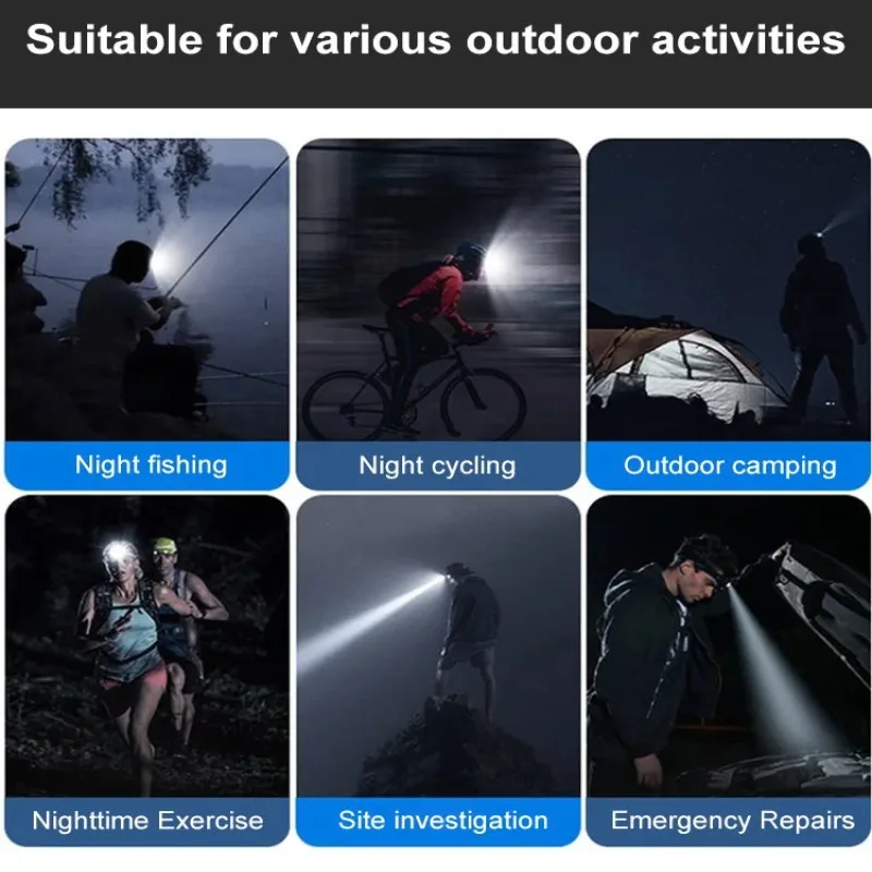 New style cupola headlamp XPG high power long-distance headlamp with power display rechargeable treasure output headlamps