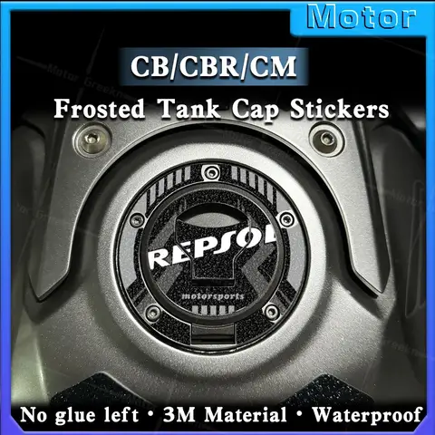 For CBR CB 650R 500R/X/F 400 F/X 250 300 R CM500 Motorcycle Frosted Fuel Tank Pad Sticker Gas Oil Cap Protector REPFOL Decal