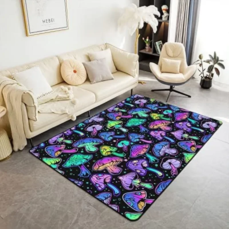 Large Area Rug Fantasy Themed Non-Slip Big Carpet for Living Room Bedroom Home Decor Waterproof Easy Clean Floor Mat Fashionable
