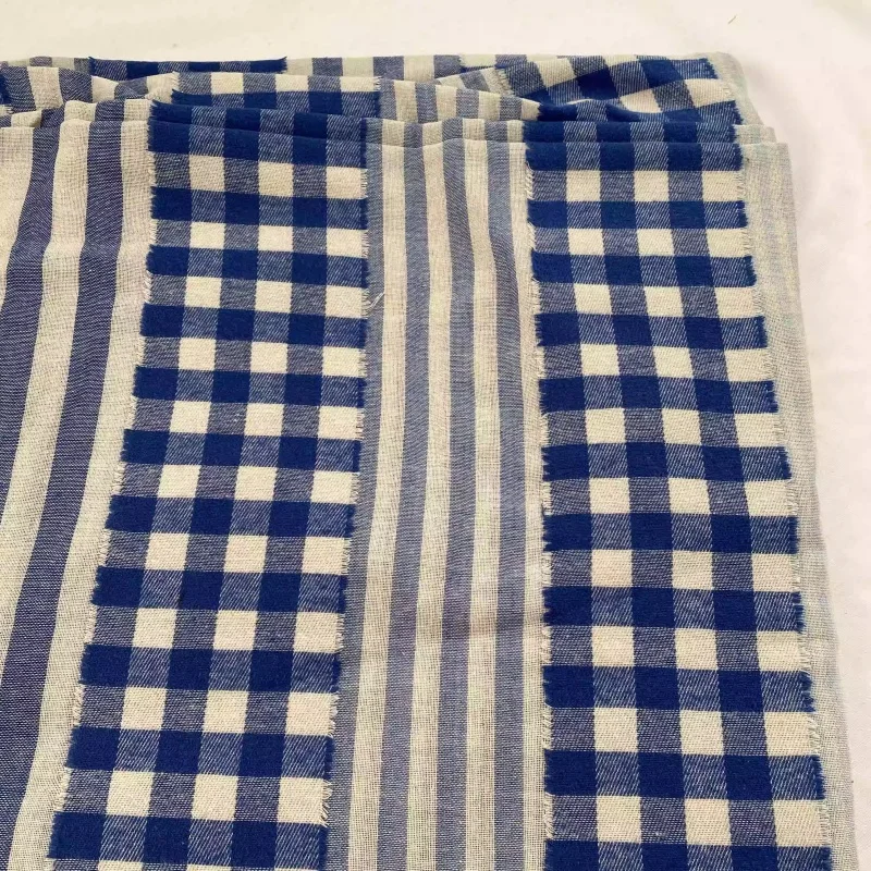 

Ins Style Patchwork Striped Cotton Fabric For Shirt, Dress, Bag, Hair Band, Handmade Diy Clothing Fabric