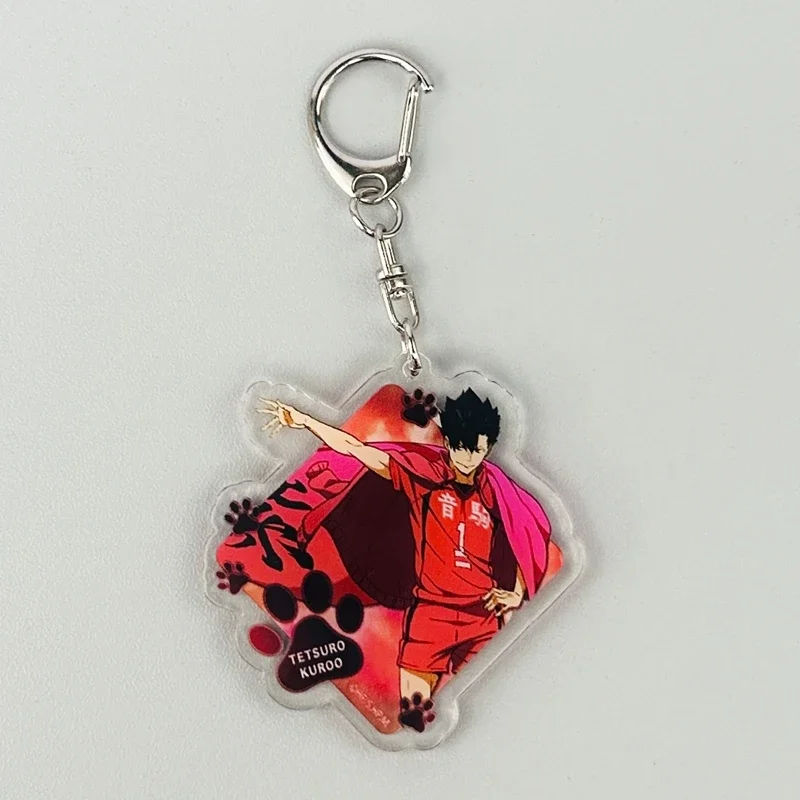 

Anime Haikyuu!! Tetsurou Kuroo Shoyo Hinata Kozume Kenma Cosplay Key Chain Cartoon Keychain Keyring Backpack Pendant Xmas Gift