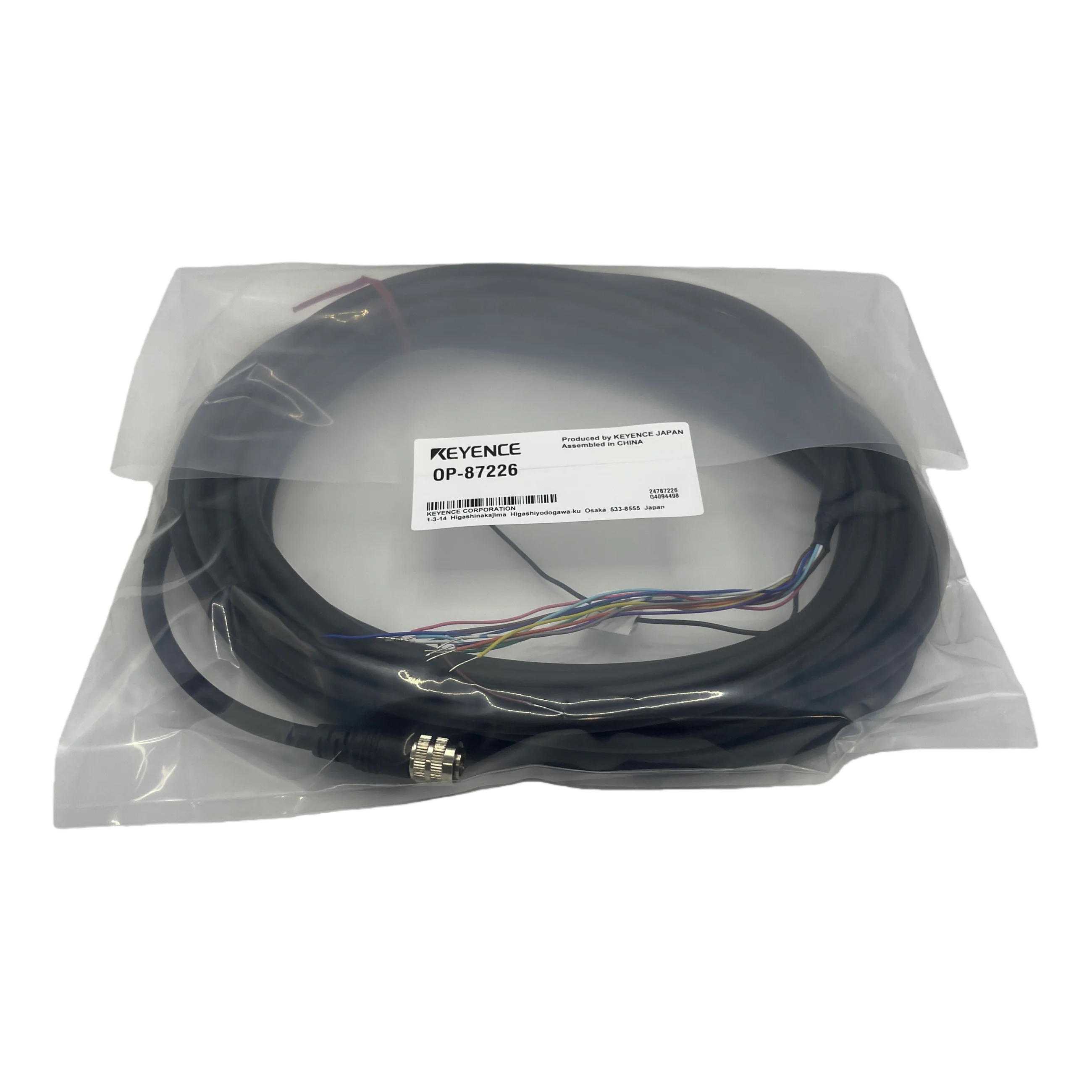 Superior Quality KEYENCE OP-87226 Control Cable for Barcode QR Code Reader Used for Signal Transmission