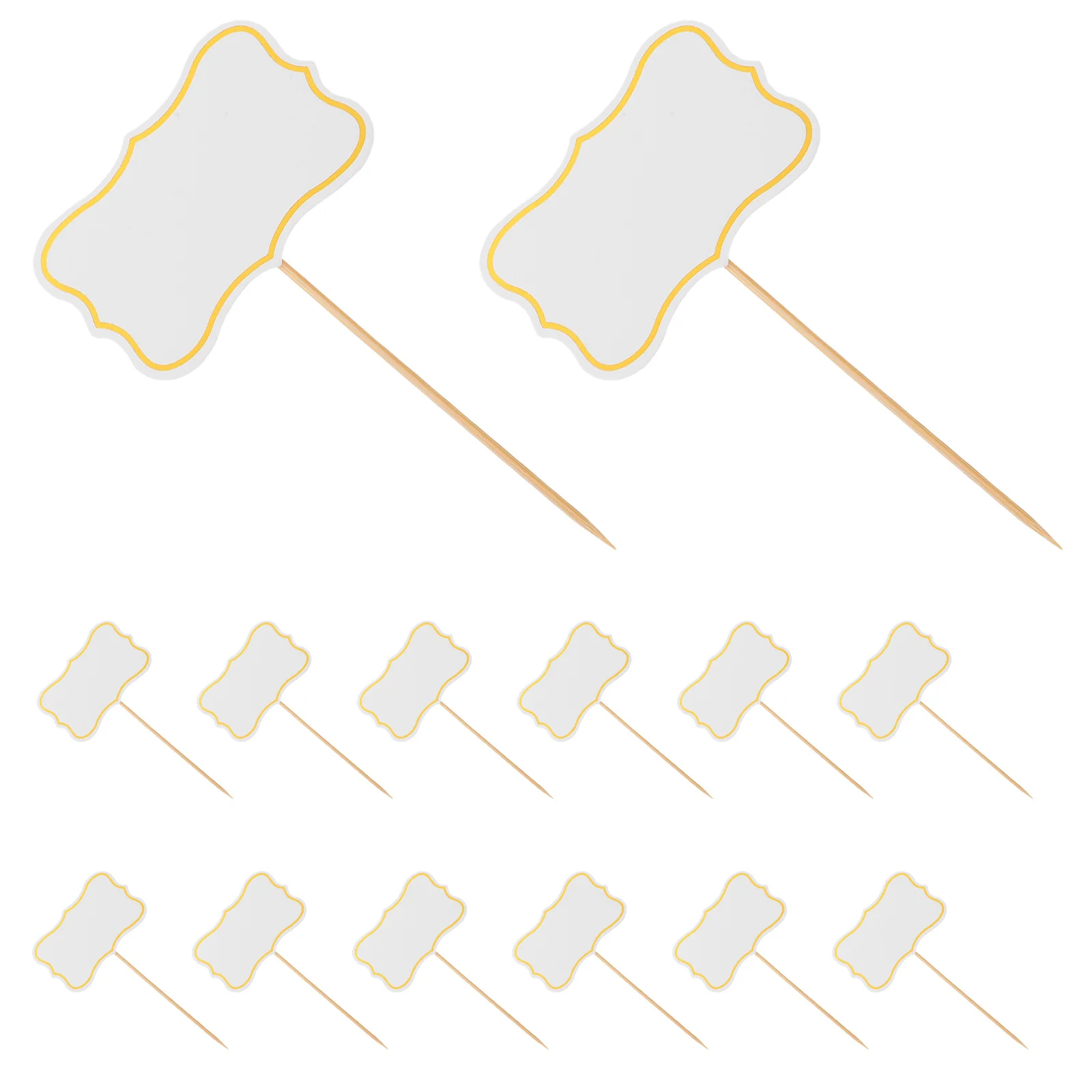 50Pcs Cheese Markers for Party Charcuterie Board Labels Blank Toothpick Flags Buffet Food Signs Wedding Birthday Food Labels