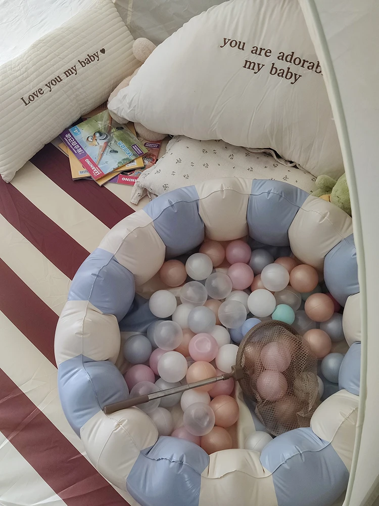 قطر 90 سنتيمتر نفخ حفرة كرات بركة ألعاب الأطفال موضة ريترو سميكة المحمولة حمام سباحة لعب للأطفال لعبة الصيف #4