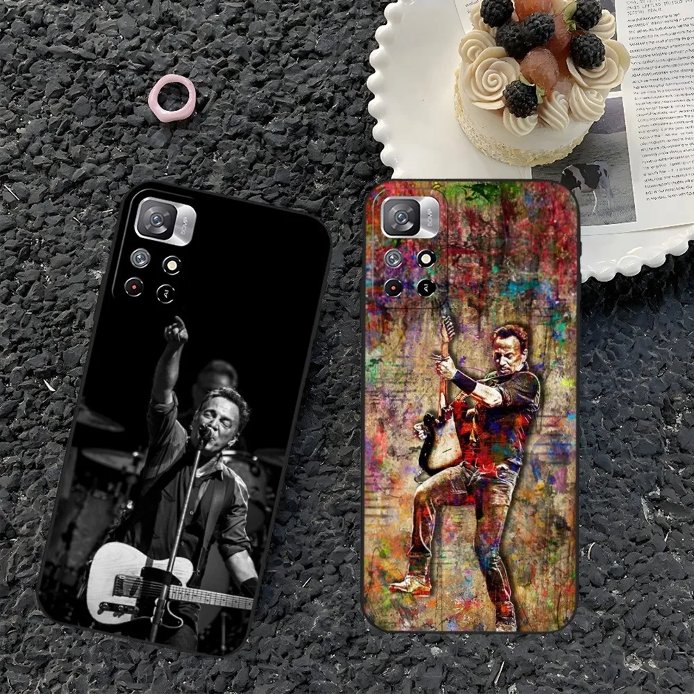 Bruce Springsteen Guitar  Phone Case for Xiaomi Redmi Note 14 13 12 11 9 Ultra 10 Lite POCO F4 F5 X5 Pro Plus Cover