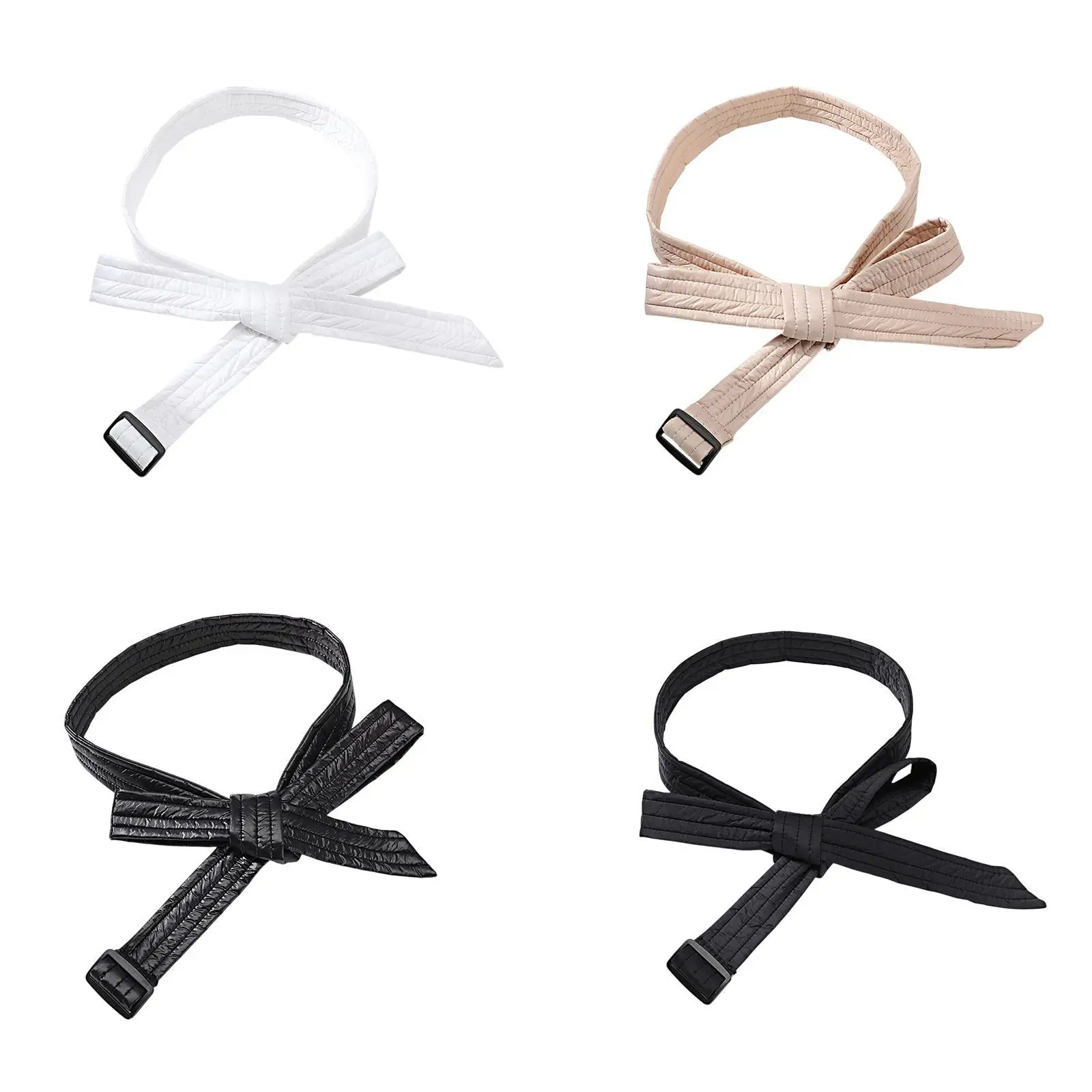 حزام سترة سفلي، حزام سترة منتفخ، مبطن بالقطن، حزام ربط خفيف الوزن للنساء #4