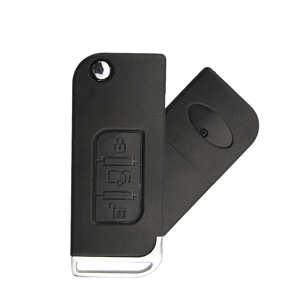 XNRKEY Replacement Remote Key Shell Case Fob 3 Buttons Cover For Indian Mahindra Key No Logo