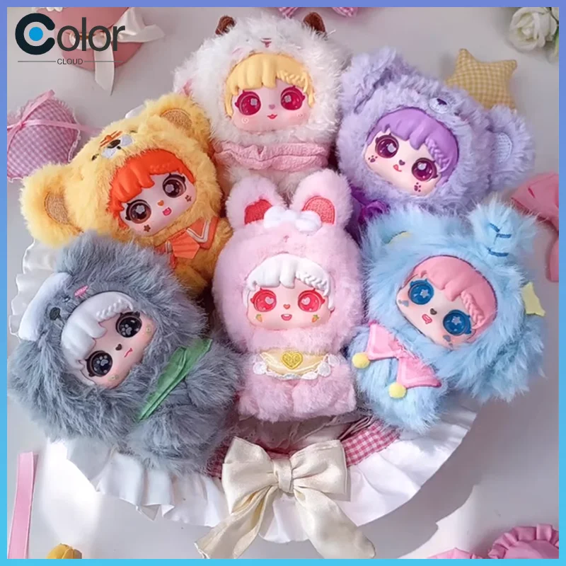 

Genuine Sanmi Rabbit Little Treasure Hand-In-Hand Series Blind Box Vinyl Plush Keychain Pendant Trendy Toy Decorative Item Gift