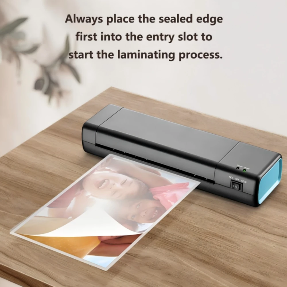 A4 Laminating Machine Hot Cold Mode Photo Plastic Sealing Apparatus Automatic Small Office Document Sealing Device laminator