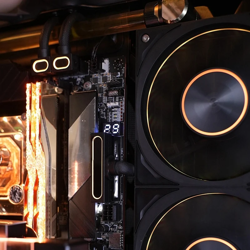 كابل تمديد اللوحة الأم CPU8PIN، كابل ARGB PC مع 5V 3Pin، 18AWG 90 °   تصميم الزاوية اليمنى، موصلات ذكر إلى أنثى B-ABVP