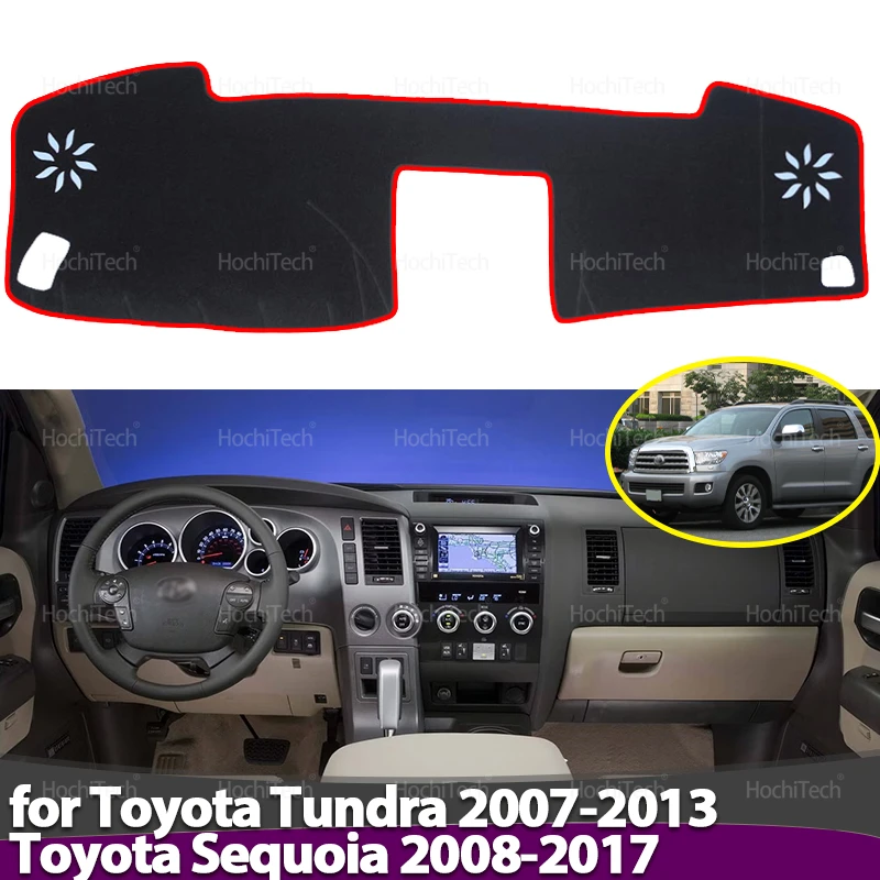 Armaturenbrett Abdeckung Bord Anti-Rutsch-Matte Schützen Pad Auto Sonnenschirm Teppich Teppich Für Toyota Tundra 2007-2013 Toyota Sequoia 2008-2017