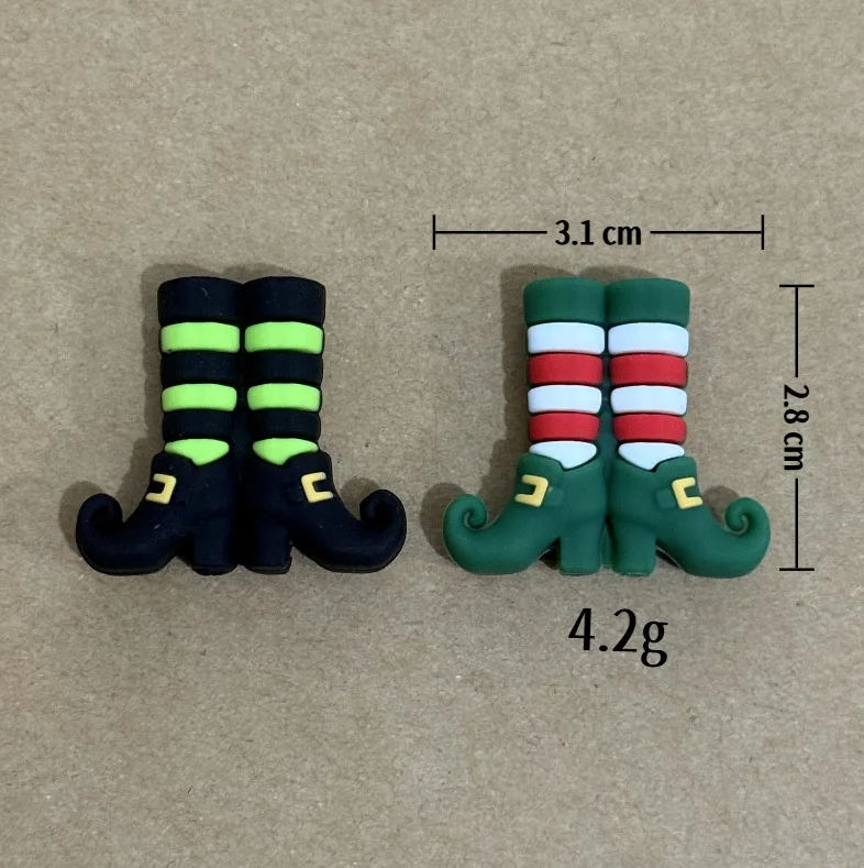 10pcs 3D Boot Focal Bead Silicone Focal Beads BPA Free Baby Beads DIY Pacifier Chain Pen Making Keychain Jewelry Accessories