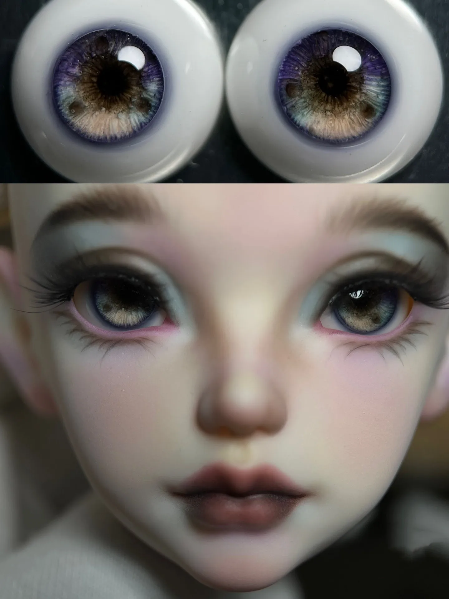 Resin Fundus14mm Doll Craft Eye, 1/4 1/3 BJD MSD MDD SD Uncle Size Safety Eyeball 1 Pair