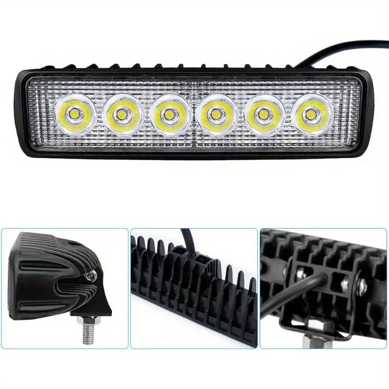 Nowy styl 1pc samochód LED aluminium 12-24V światło robocze DRL reflektor wysokiej jasna biała samochód ciężarowy SUV reflektory lampa do jazdy