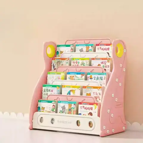 어린이 책장 그림 보관 선반 모바일 책장 미니 책장 스탠드 어린이 장난감 보관 Rangement Livres Enfants Shelves