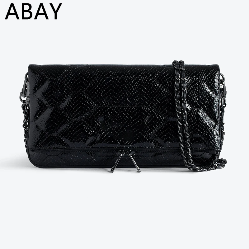 2024 Shoulder Bag for Women Leather CrossBody Bags Casual Two Chains Ladies Wings Messenger Sunny Rock Mat XL Scale Clutch Sacs