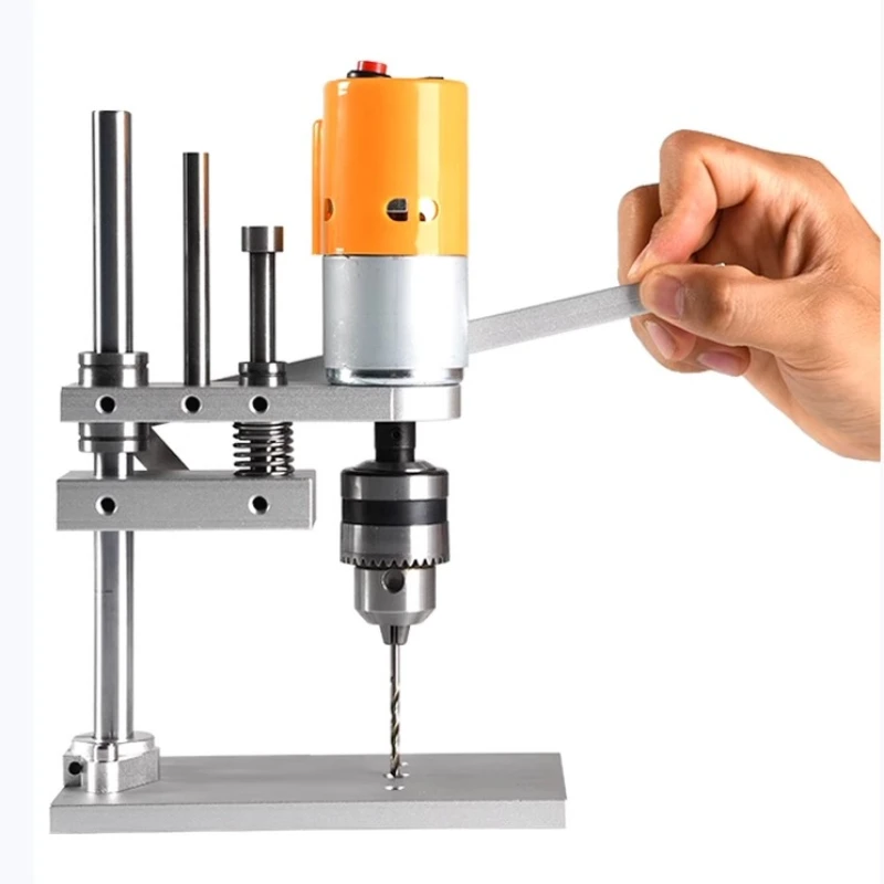 Desktop Level Mini Table Drill DIY JM802 Wood Drilling PCB Drilling 775 Motor  Electric Drill