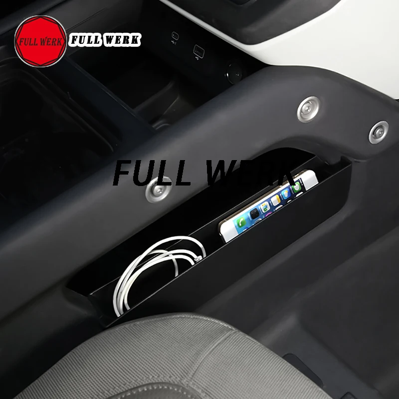 1 Pair Plastic Car Central Control Side Storage Box Organizer Holder for Land Rover Defender 20 21 22 23 24 Interior Accessory