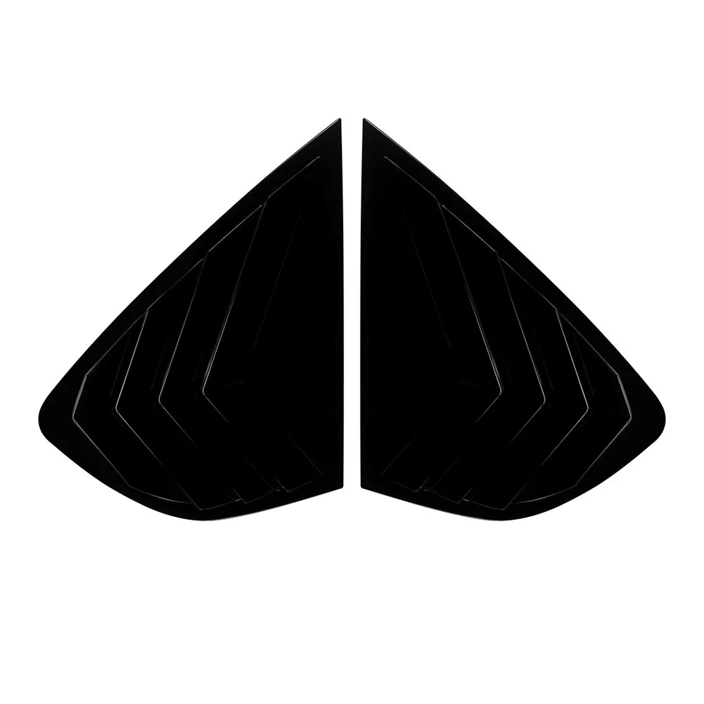 /Rear /Window /Shutter Cover Trim For Impreza For STI Hatchback 2008-2014 Piano Black Carbon Fiber Texture ABS Louvers Vents for