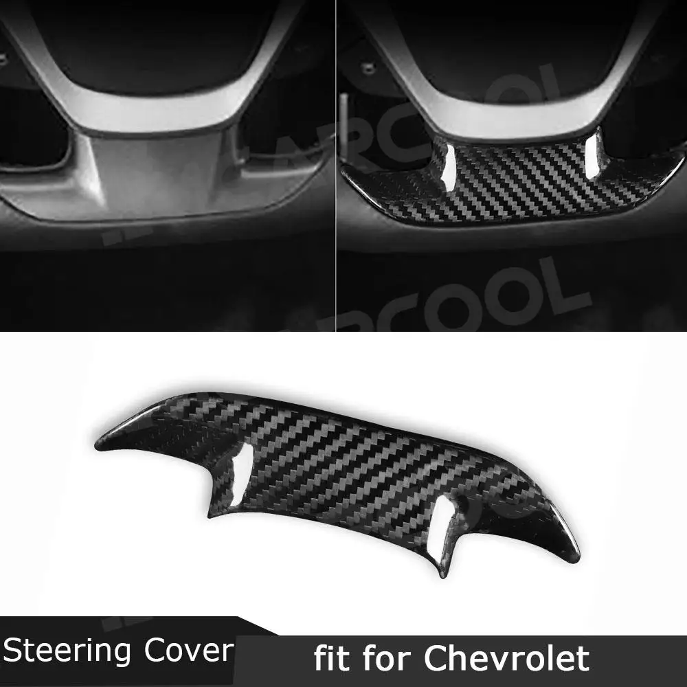 

JMCARCOOL для Chevrolet Corvette 2014-2019, накладка на руль автомобиля, наклейка на рамку, украшение интерьера из углеродного волокна