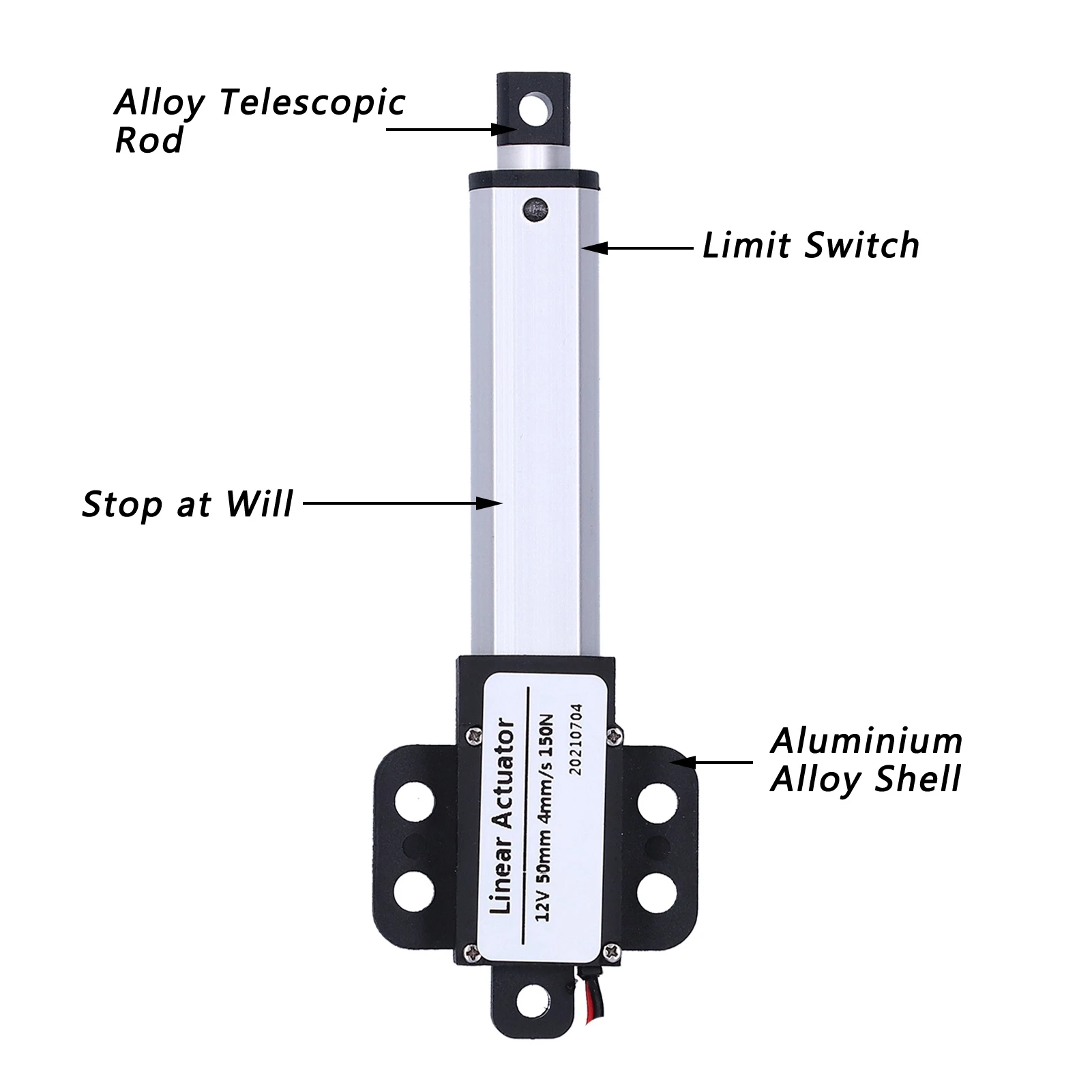 Linear Actuator Internal Limit Switch 12v  Linear Motion Actuators with Mounting Bracket for Home for Automotive for