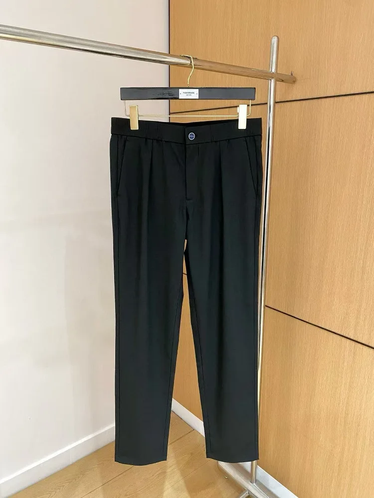 

Kiton деловые повседневные простые однотонные универсальные повседневные брюки в стиле старых денег