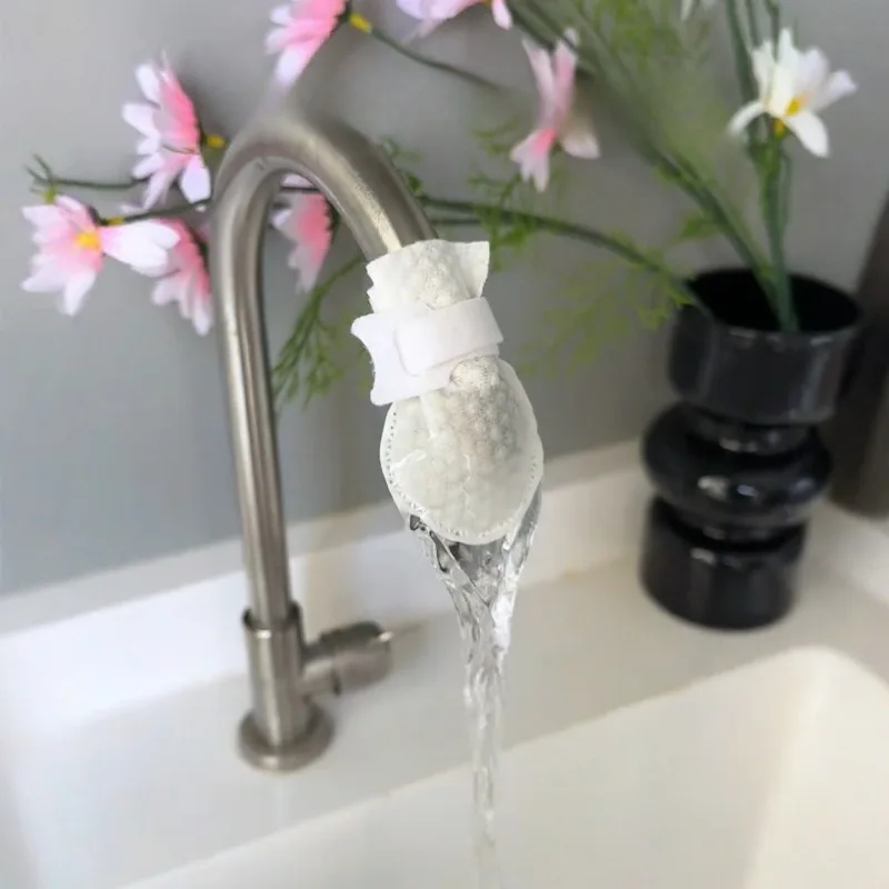 

100/50Pcs Universal Faucet Filter Cotton Thickened Anti-splash Faucet Filter with T-strap Tap Water Filter Bag