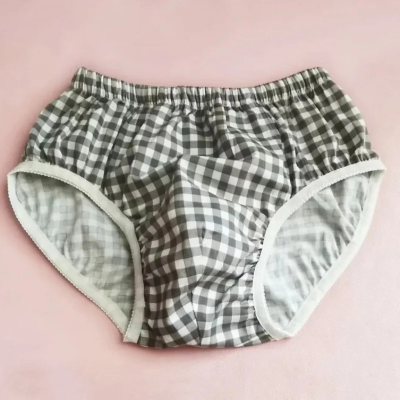 

Сексуальное мужское нижнее белье из чистого хлопка с треугольными чашечками, розовые шорты ручной работы с принтом, танцевальные костюмы для живого шоу, трусы BF