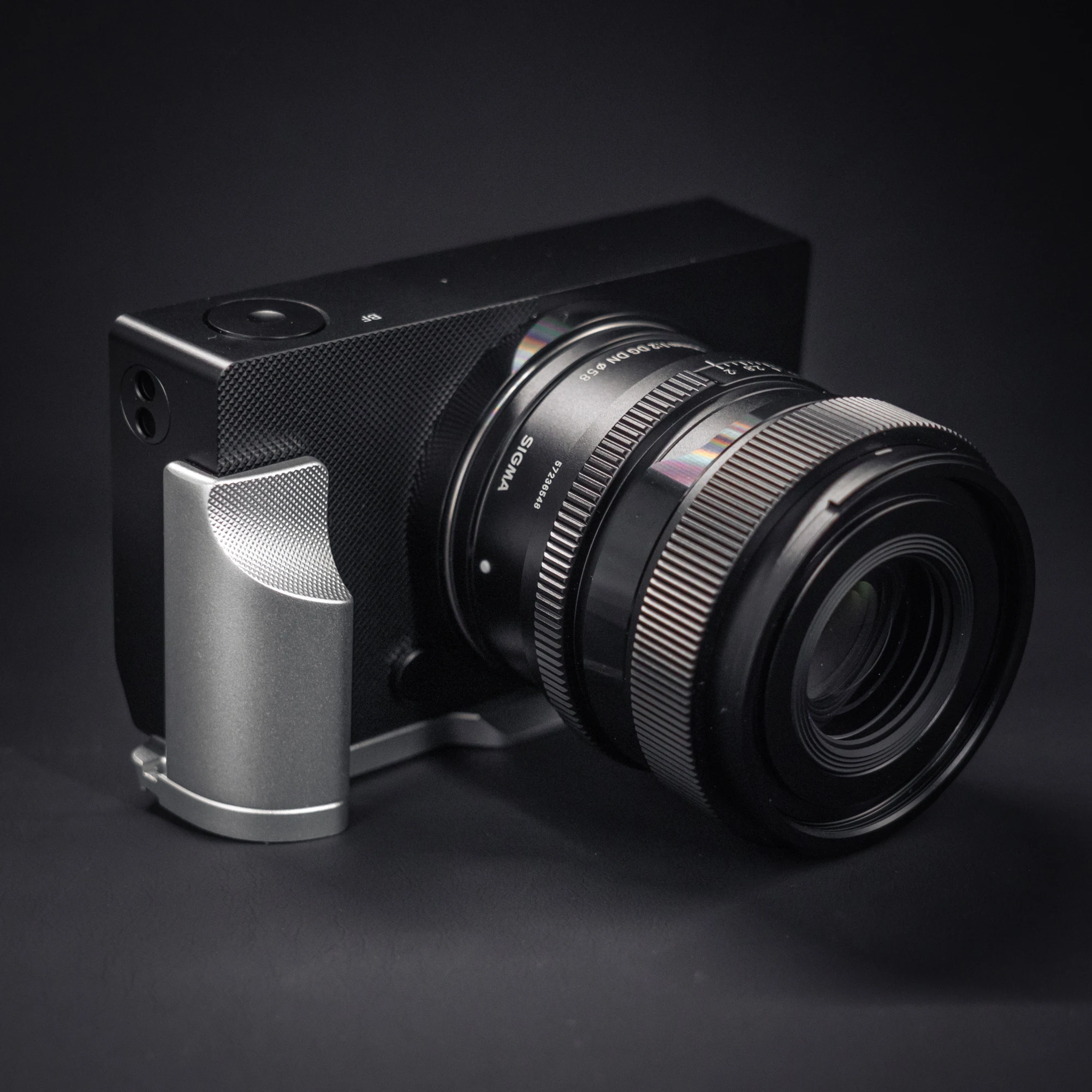 YUWOOD Solid Wood L Grip Aluminum Alloy handle+base Camera Handle for Sigma BF