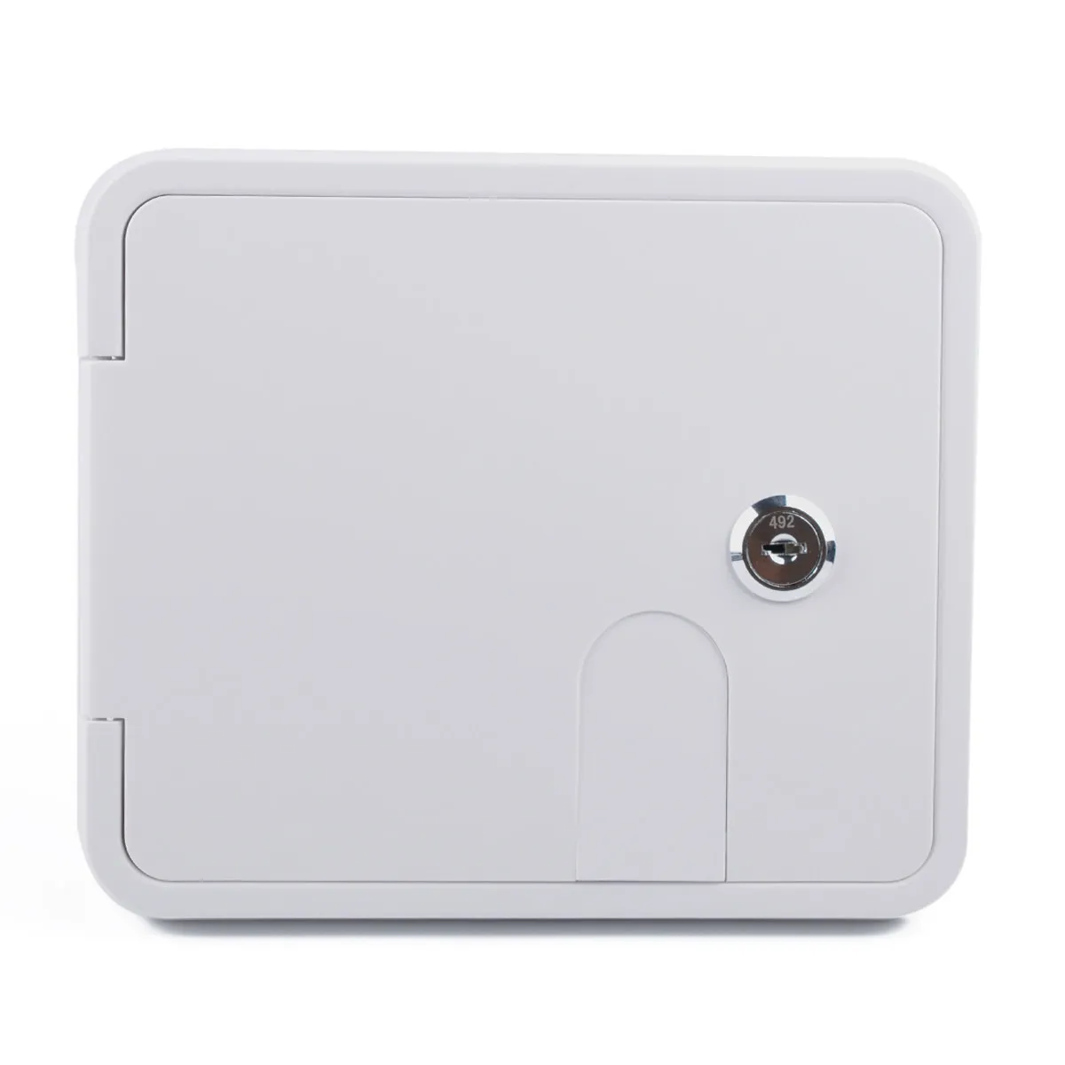 White Universal Gravity Water Hatch Intake Fill Dish Lock Keys Rv Trailer Camper Motorhome Caravan Accessories Integrated Water