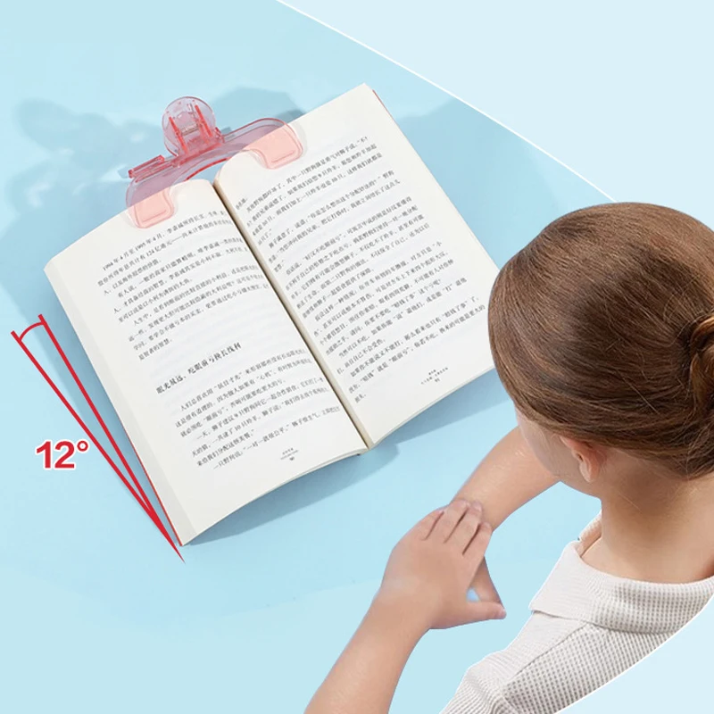 1pcs Book Clip Simple Reading Stand Note Clamp Anti-Flip Folder Fixed Reading Holder Office Study Tool for Desk