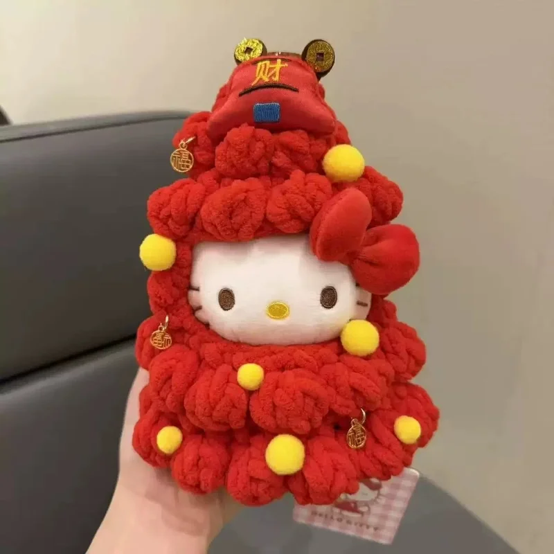 Anime Sanrio Hello Kitty cosplay regenjas aankleden cartoon pluche pop sleutelhanger PP katoen gevulde pop kawaii decoratie cadeau