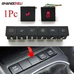 1Pc LED DRL Light Packing Radar Power On Off Front Camera Mirror Switch Button For VW Golf 6 Jetta 5 MK5 Scirocco Accessories