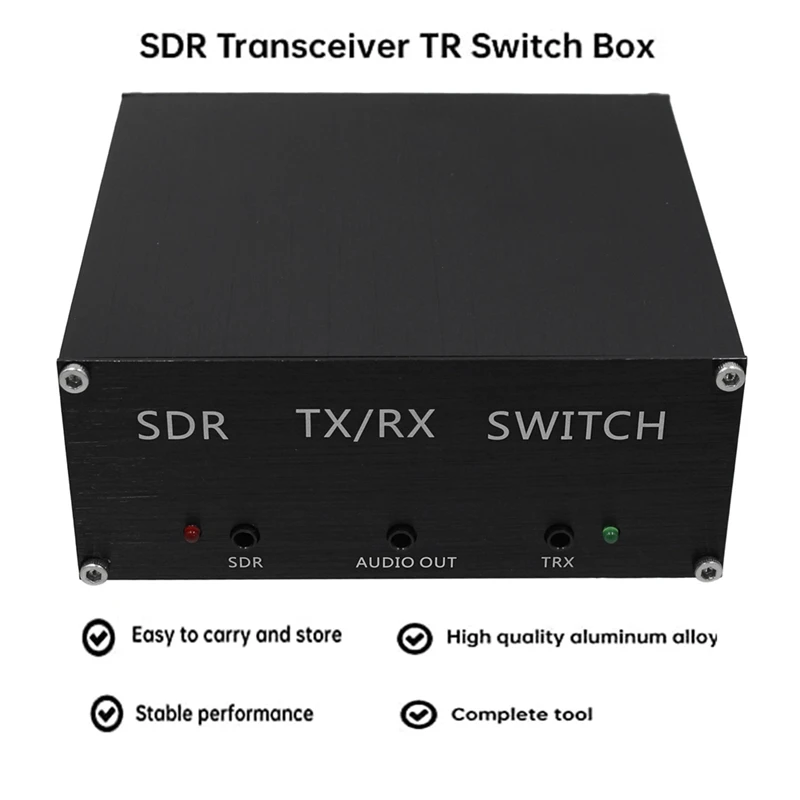 160MHz 100W Antenna Sharer SDR Transceiver Switch Box Aluminum Alloy Case US Plug-A51M