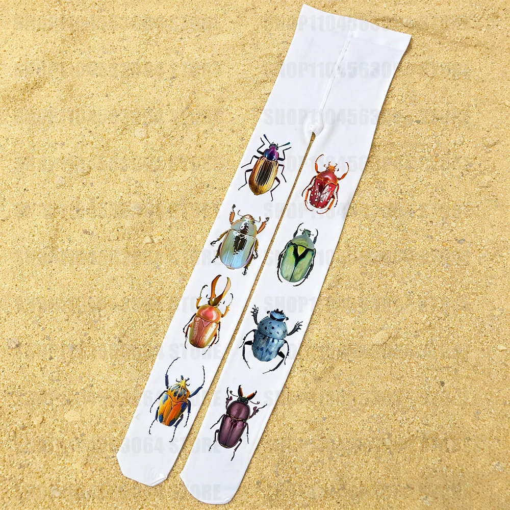 Y2K millennium women's insect printed pantyhose, stockings, leggings, simple and fashionable, multifunctional for daily use