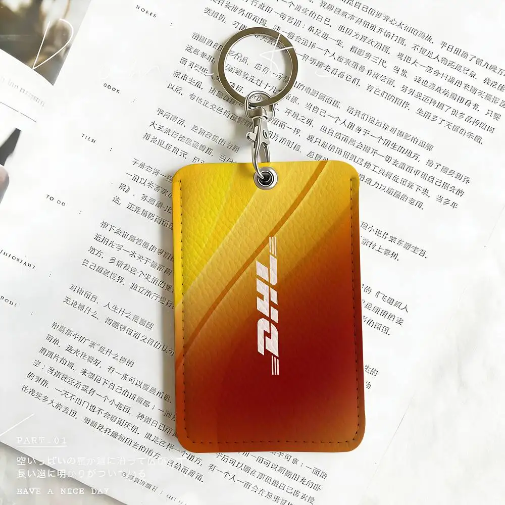 Modische Logo D-DHL Kartenhalter Studentenausweis-Schutzhüllen Studenten-Campus-Zugangskarten Schlüsselanhänger Diebstahlschutz – Detail 9