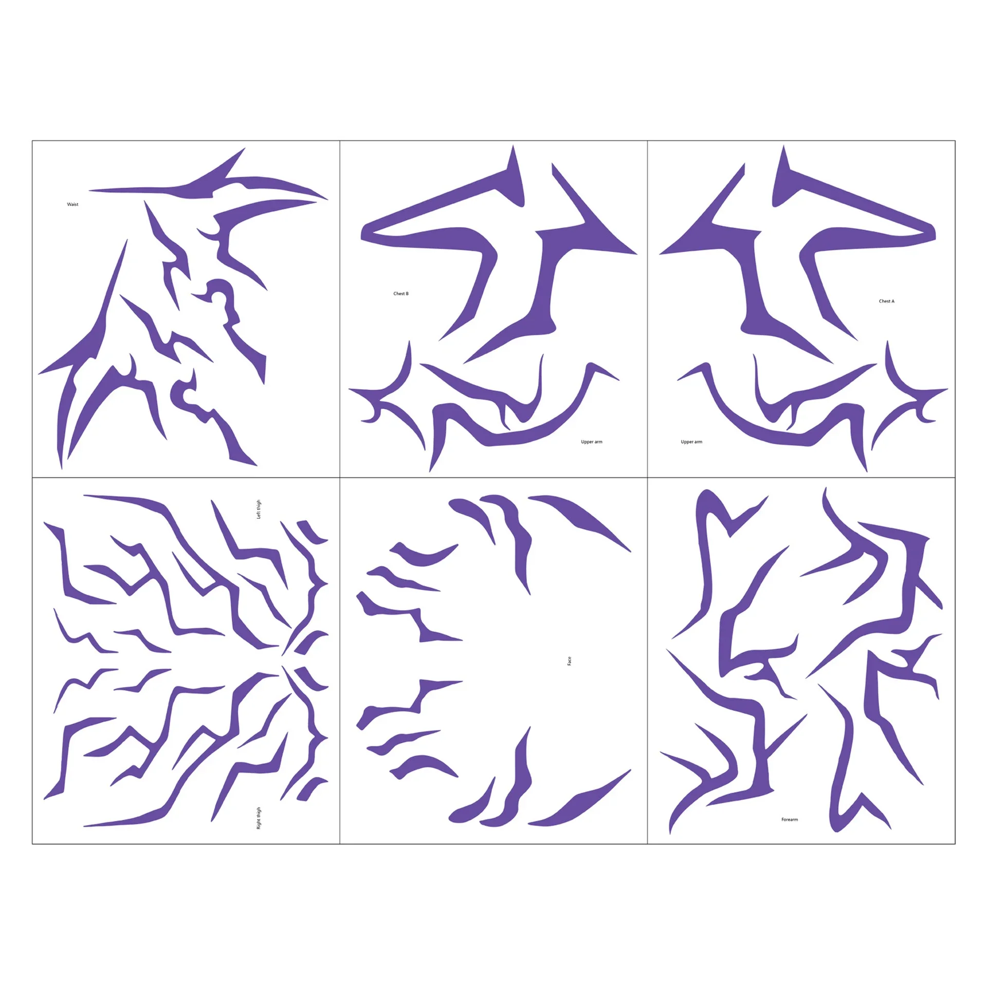 

New Temporary Tattoos - Rumi & Jinu Set for Cosplay & Christmas | HUNTR/X & Saja Girl Boys Designs