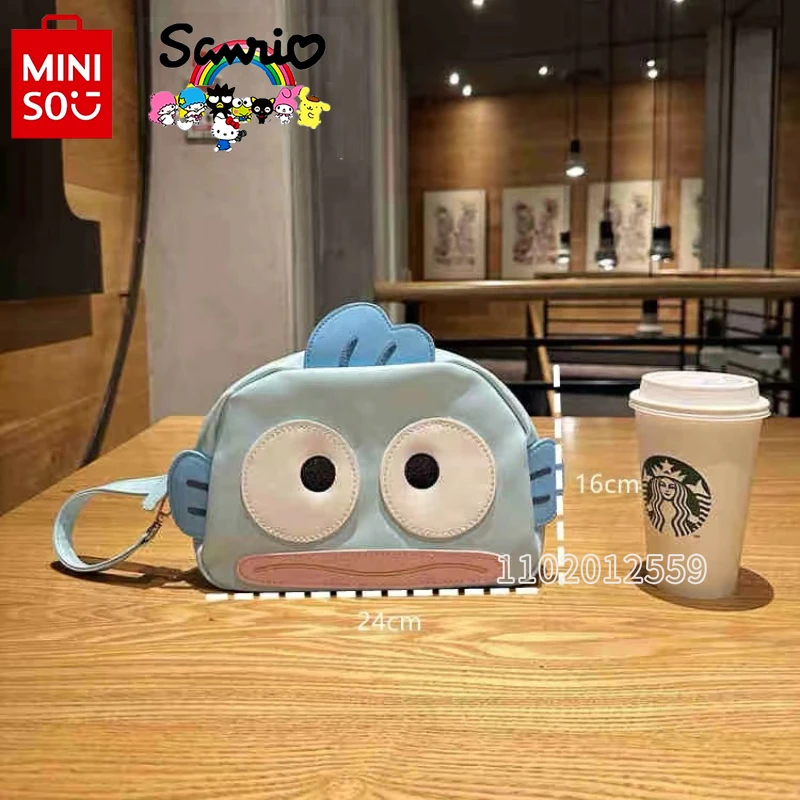 MINISO Sanrio New Cosmetic Bag 3D Cartoon Cute Women's Cosmetic Bag Luxury Brand Fashion Storage Bag Large Capacity High Quality